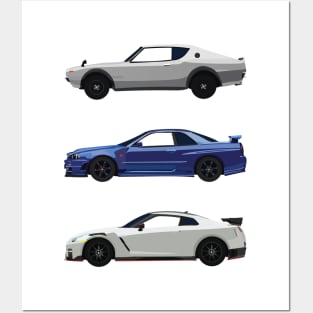 Minimalist Skyline GT-R 03 Posters and Art